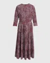 Proenza Schouler Harlow Dress In Oxblood Multi