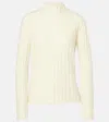 Proenza Schouler Haven Ribbed-knit Wool-blend Sweater In White