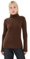 Proenza Schouler Haven Rib-knit Midweight Cashmere Wool Sweater In Bark