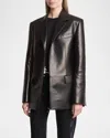 Proenza Schouler Hayes Paneled Leather Jacket In Black