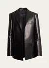 Proenza Schouler Hayes Paneled Leather Jacket In Black