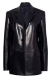 Proenza Schouler Hayes Paneled Leather Jacket In Black