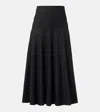 Proenza Schouler Heidi Cotton-blend Midi Skirt In Black