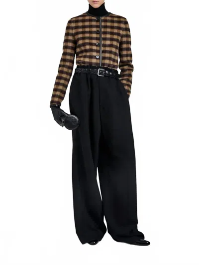 PROENZA SCHOULER HELENE PLAID JACKET IN KHAKI MULTI