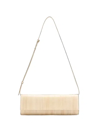 Proenza Schouler Hex Clutch In Eel In Nude