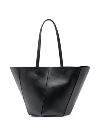 Proenza Schouler Hex Tote In Smooth Calf In Black