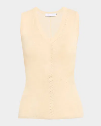 Proenza Schouler Heyde Sleeveless Sweater In Orange