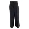 Proenza Schouler High-rise Straight-leg Trousers In Black Wool In Black