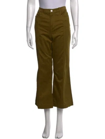 Pre-owned Proenza Schouler High-rise Flared Jeans In Green