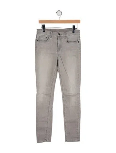 Pre-owned Proenza Schouler High-rise Skinny Leg Jeans In Gray