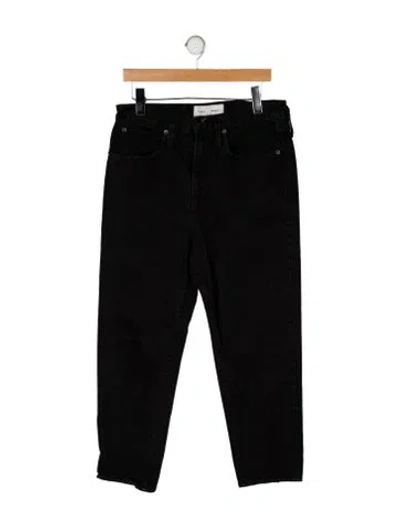Pre-owned Proenza Schouler High-rise Straight Leg Jeans In Black