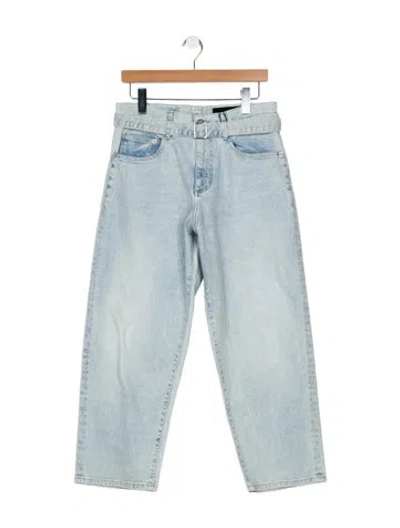 Pre-owned Proenza Schouler High-rise Straight Leg Jeans In Blue