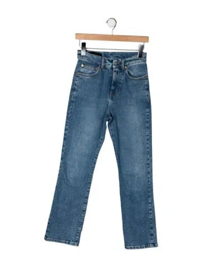 Pre-owned Proenza Schouler High-rise Straight Leg Jeans In Blue
