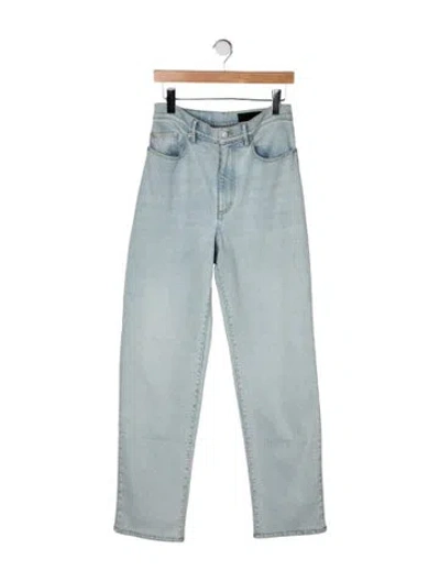 Pre-owned Proenza Schouler High-rise Straight Leg Jeans In Green