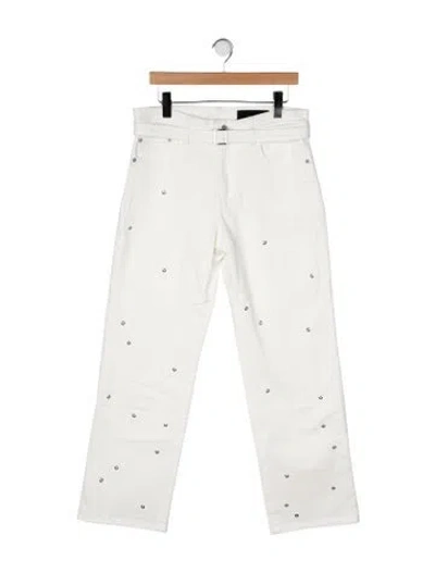 Pre-owned Proenza Schouler High-rise Straight Leg Jeans In Multicolor