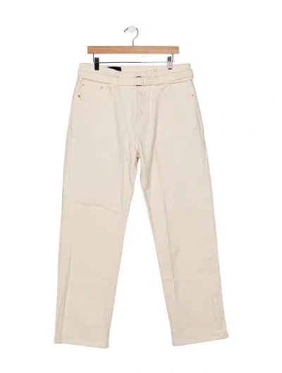 Pre-owned Proenza Schouler High-rise Straight Leg Jeans In Neutrals
