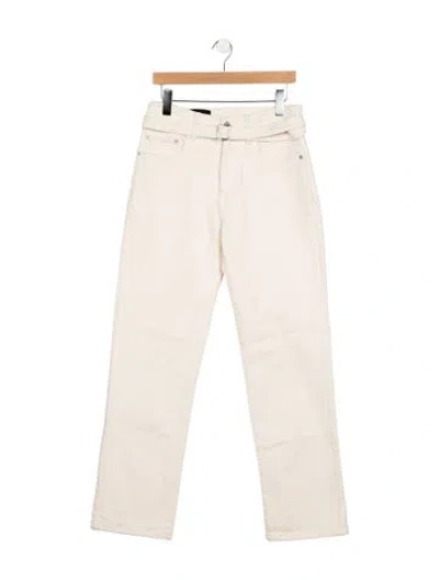Pre-owned Proenza Schouler High-rise Straight Leg Jeans In Neutrals