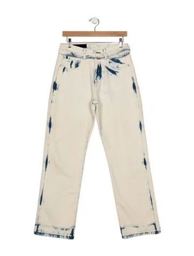 Pre-owned Proenza Schouler High-rise Straight Leg Jeans In Neutrals