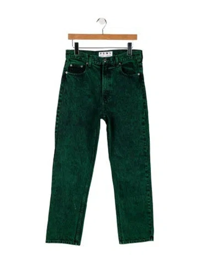 Pre-owned Proenza Schouler High-rise Straight Leg Jeans W/ Tags In Green
