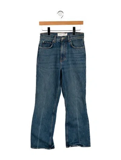 Pre-owned Proenza Schouler High-rise Wide Leg Jeans In Blue
