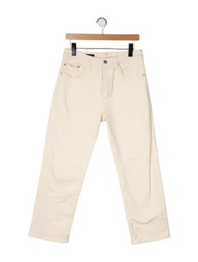 Pre-owned Proenza Schouler High-rise Wide Leg Jeans In Neutral