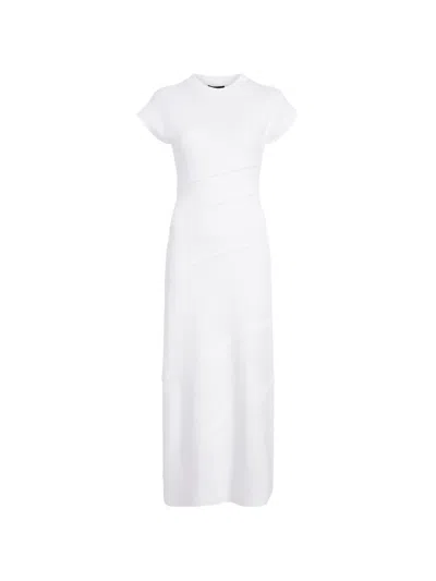 Proenza Schouler Hilma Tiered Jersey Midi Dress In White