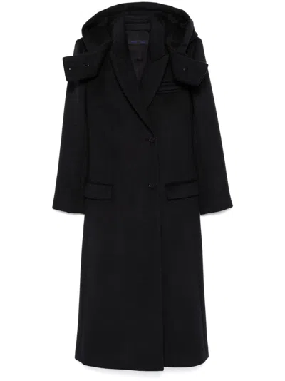 PROENZA SCHOULER HOODED MIDI COAT - WOMEN'S - WOOL/POLYESTER/VISCOSE