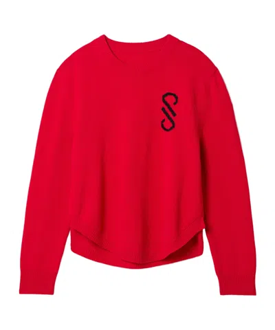 Proenza Schouler Intarsia Wool Sweater In Red