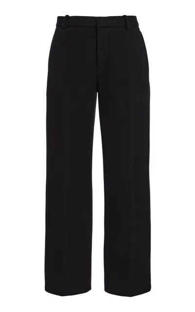 Proenza Schouler Ismene Wool-blend Scuba Flared Pants In Black