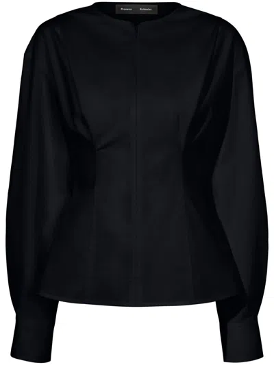 Proenza Schouler Ivonne Blouse In Black