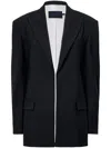 Proenza Schouler Devon Shearing Wool Suit Jacket In Black