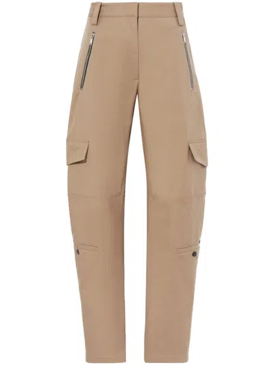 Proenza Schouler Stretch-cotton Suiting Cargo Pants In Neutrals