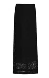 Proenza Schouler Jasmine Stretch-lace Maxi Skirt In Black
