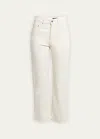 Proenza Schouler Jasper High-rise Flared Jeans In Ecru