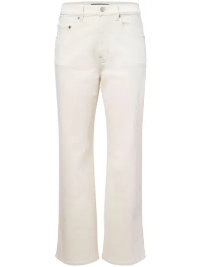 Proenza Schouler Jasper Straight-leg Cropped Jeans In Beige