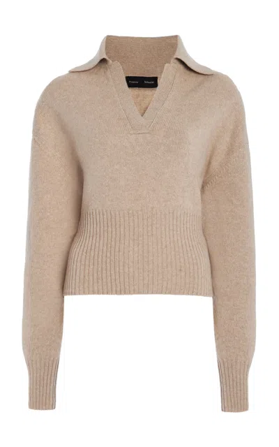 Proenza Schouler Neutral Jeanne Cashmere Sweater In Neutrals