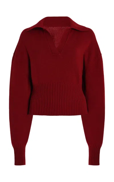 Proenza Schouler Jeanne Eco-cashmere Sweater In Red