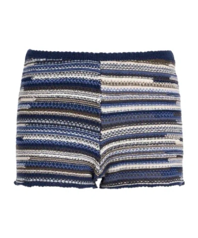 Proenza Schouler Jenna Knit Shorts In Blue