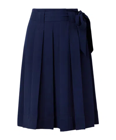 Proenza Schouler Jess Lace-up Pleated Midi Skirt In Multi
