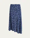 Proenza Schouler Joelle Maxi Skirt In Navy Multi
