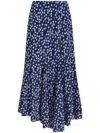 Proenza Schouler Joelle Maxi Skirt In Blue