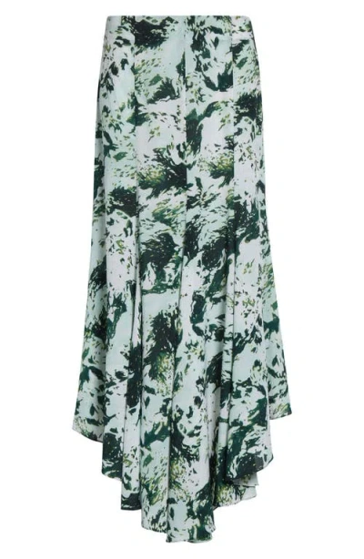 Proenza Schouler Joelle Print High-low Skirt In Brown