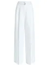 Proenza Schouler Jules Linen Blend Wide Pants In White