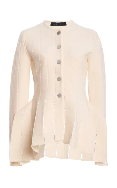 Proenza Schouler Kaia Knit Jacket In Pink