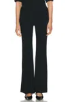 Proenza Schouler Kalea Compact Stretch Crepe Pants In Black