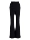 Proenza Schouler Kalea Compact Stretch Crepe Pants In Black