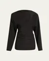 Proenza Schouler Keegan Stretch Silk Viscose Top In Black
