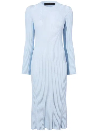 Proenza Schouler Kenna Midi Dress In Blau