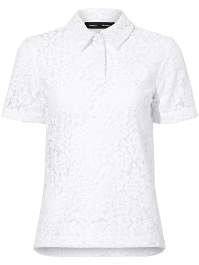 Proenza Schouler Kennedy Polo Top In Off White