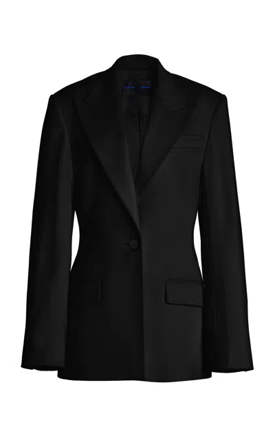 Proenza Schouler Keny Wool Gabardine Coat In Black